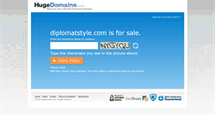 Desktop Screenshot of diplomatstyle.com
