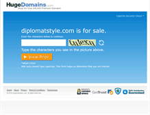 Tablet Screenshot of diplomatstyle.com